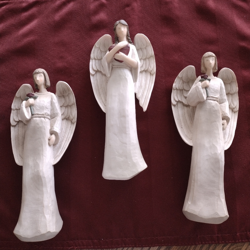 3 Angels Figurines by Seagull